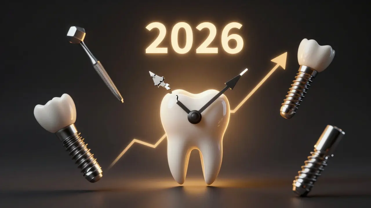 Hodiny s náhradními zuby místo ručiček, symbolizující náklady čekání.