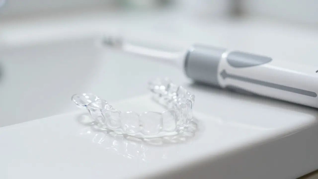 Průhledné inovizibilní korektory na bílém podkladu