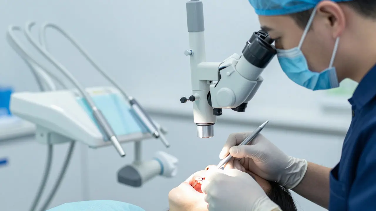 Endodontické ošetření pod mikroskopem